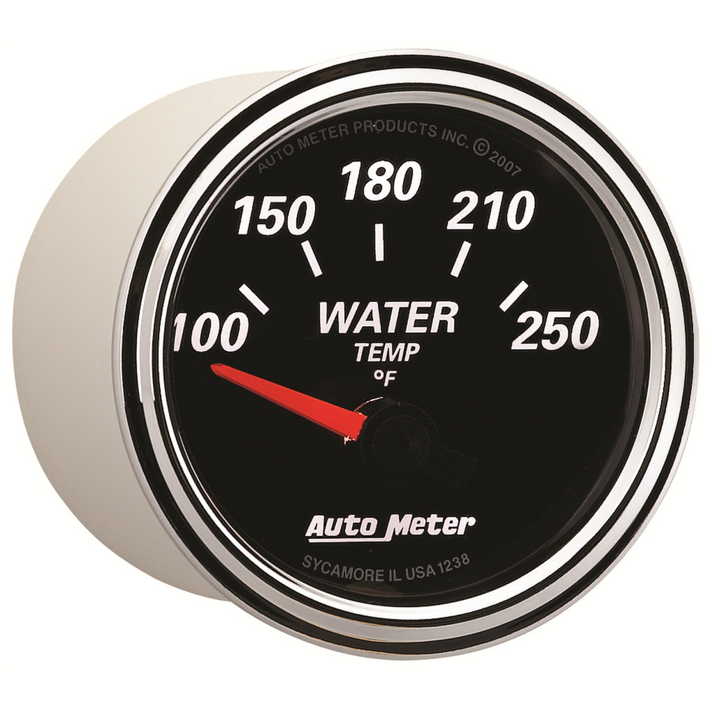 2-1/16" Vattentemperatur, 100-250 °F, DESIGNER BLACK II