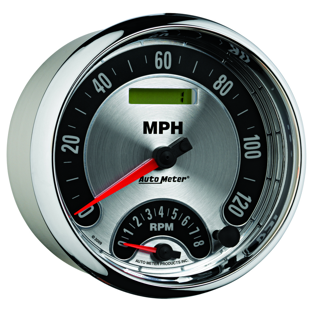 5" Varvmätare/Hastighetsmätare, COMBO, 8K RPM/120 MPH, AMERICAN MUSCLE