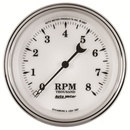 3-3/8" Varvräknare, 0-8,000 RPM, OLD-TYME WHITE II