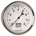 3-3/8" Varvräknare, 0-8,000 RPM, OLD-TYME WHITE II