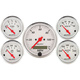 5 PC. Mätar-KIT, 3-1/8" & 2-1/16", ELEC. Hastighetsmätare,, ARCTIC WHITE