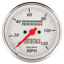 3-1/8" Hastighetsmätare,, 0-120 MPH, ARCTIC WHITE