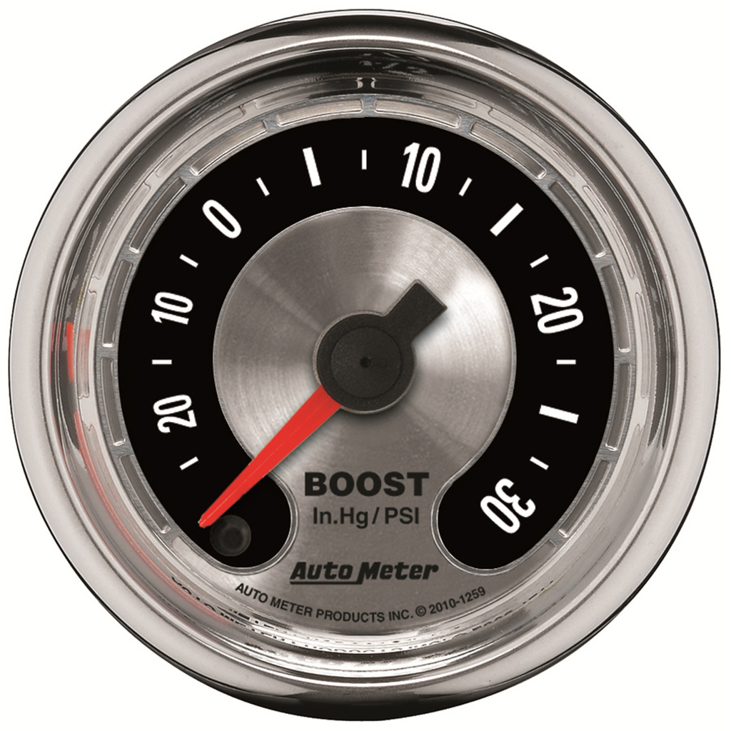 2-1/16" Laddtryck/Vacuum, 30 IN HG/30 PSI, AMERICAN MUSCLE