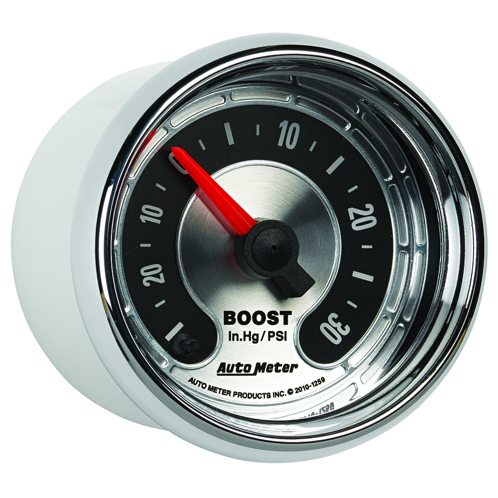 2-1/16" Laddtryck/Vacuum, 30 IN HG/30 PSI, AMERICAN MUSCLE