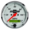 3-1/8" Hastighetsmätare,, 0-120 MPH, CHEVY VINTAGE
