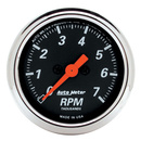 2-1/16" Varvräknare, 0-7,000 RPM, DESIGNER BLACK