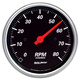 3-3/8" Varvräknare, 0-8,000 RPM, DESIGNER BLACK
