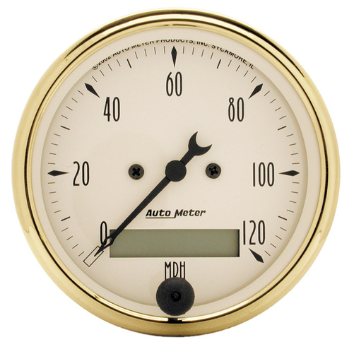 3-1/8" Hastighetsmätare,, 0-120 MPH, GOLDEN OLDIES