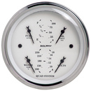3-3/8" Quad Mätare, 100 PSI/100-250 °F/8-18V/240-33 Ω, OLD-TYME WHITE