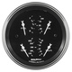 3-3/8" Quad Mätare, 0-90 Ω, OLD TYME BLACK