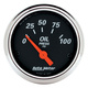 2-1/16" Oljetryck, 0-100 PSI, DESIGNER BLACK
