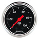 2-1/16" Oljetryck, 0-100 PSI, DESIGNER BLACK