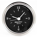 2-1/16" Klocka, 12-Timmar OLD TYME BLACK
