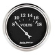 2-1/16" Voltmätare, 8-18V, OLD TYME BLACK