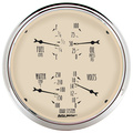 2 PC. Mätar-KIT, 5" QUAD & Hastighetsmätare,, 240-33 Ω, ANTIQUE BEIGE