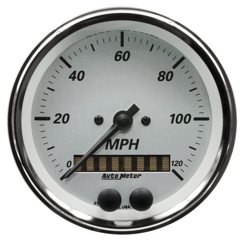 3-3/8" GPS Hastighetsmätare,, 0-120 MPH, AMERICAN PLATINUM