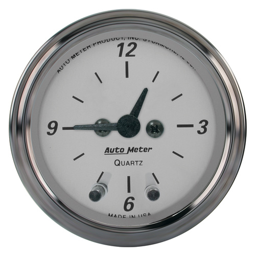 2-1/16" Klocka, 12-Timmar AMERICAN PLATINUM