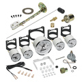 5 PC. Mätar-KIT, 3-3/8" & 2-1/16", ELEC. SPEEDO W/ WHEEL ODO, PRESTIGE PEARL