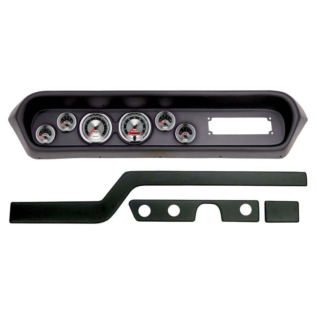 6-mätarpanel, direktmontering, PONTIAC GTO/LEMANS 64-65, AMERICAN MUSCLE