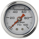 1-1/2" PRESSURE, 0-100 PSI, SILVER