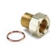 FITTING, ADAPTER, M16X1.5 MALE, BRASS, FOR MECH. TEMP. GAUGE