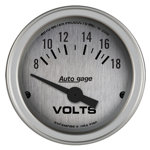2-1/16" Voltmätare, 8-18V, AUTO GAGE