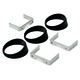 ANGLE RINGS, 3 PCS., BLACK, FOR 2-5/8" GAUGES