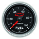 2-1/16" Bränsletryck, 0-100 PSI, CHEVY RED BOWTIE, BLACK