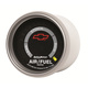 2-1/16" Smalbandslambda AFR, LEAN-RICH, CHEVY RED BOWTIE, BLACK