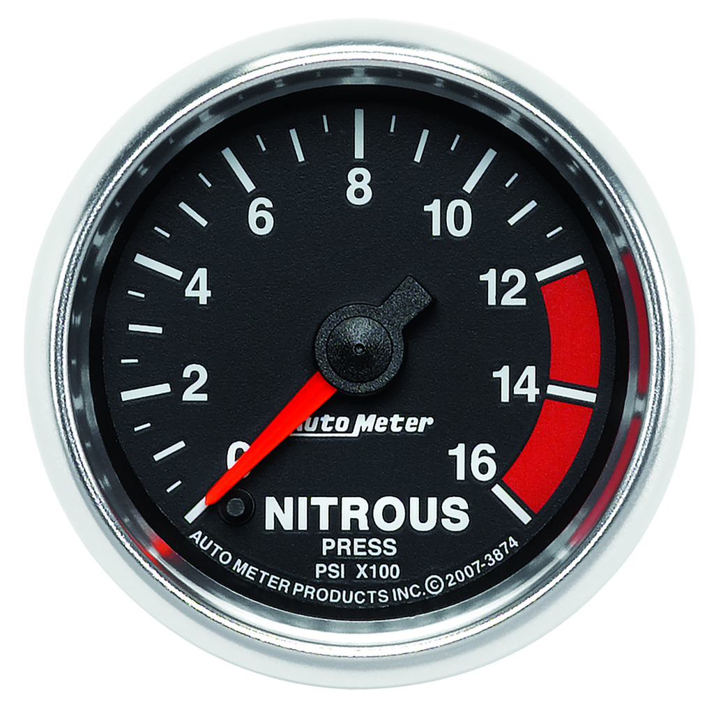 2-1/16" Nitro Tryck, 0-1600 PSI, GS