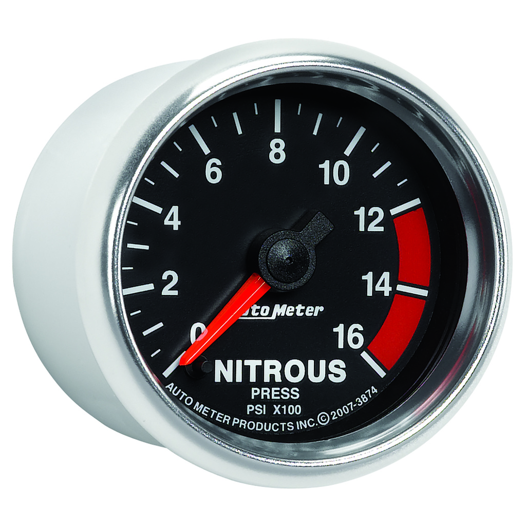 2-1/16" Nitro Tryck, 0-1600 PSI, GS