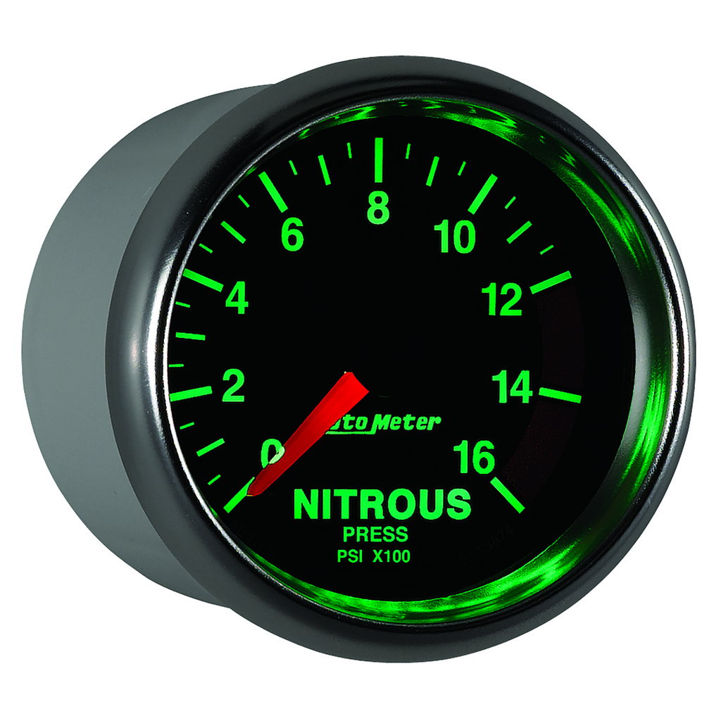 2-1/16" Nitro Tryck, 0-1600 PSI, GS