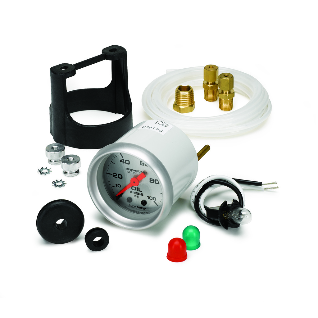 2-1/16" Oljetryck, 0-100 PSI, ULTRA-LITE