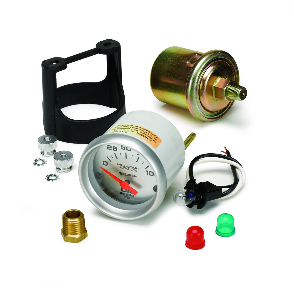 2-1/16" Oljetryck, 0-100 PSI, ULTRA-LITE