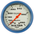 2-5/8" Vattentemperatur, Vätskefylld, 140-280 °F, ULTRA-NITE