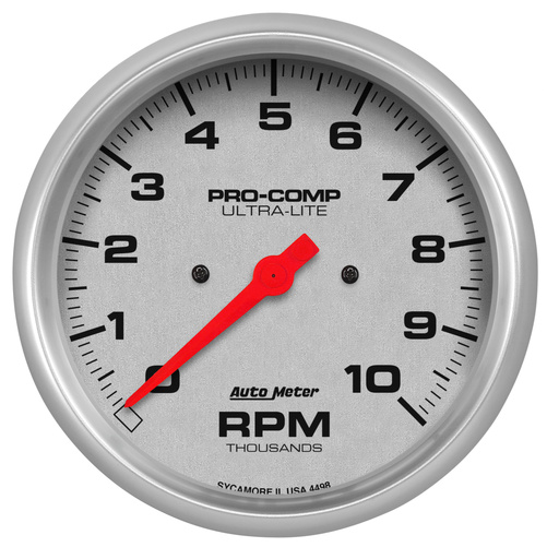 5" Varvräknare, 0-10,000 RPM, ULTRA-LITE