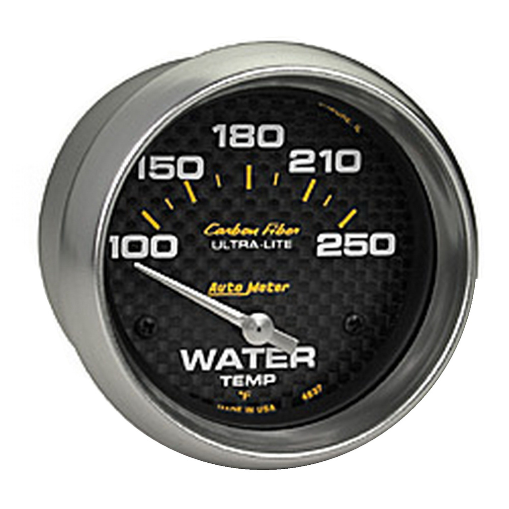 2-5/8" Vattentemperatur, 100-250 °F, CARBON FIBER