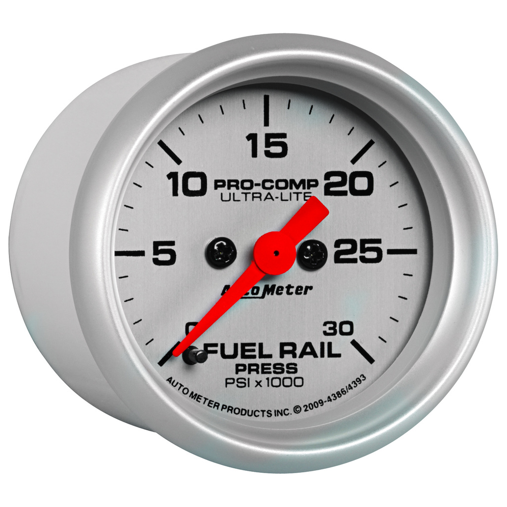 2-1/16" Fuel-Rail Tryck 0-30K PSI, ULTRA-LITE
