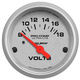 2-1/16" Voltmätare, 8-18V, ULTRA-LITE