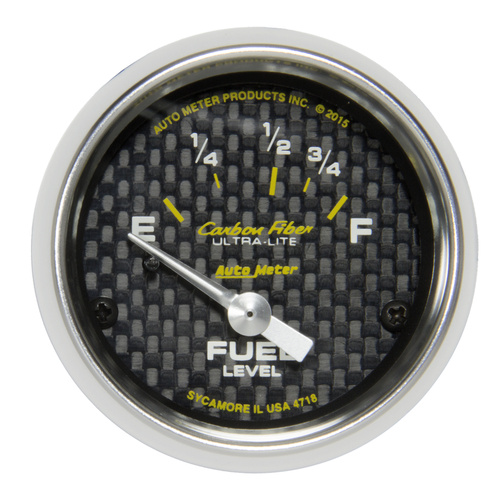 2-1/16" Bränslenivå, 16-158 Ω, CARBON FIBER