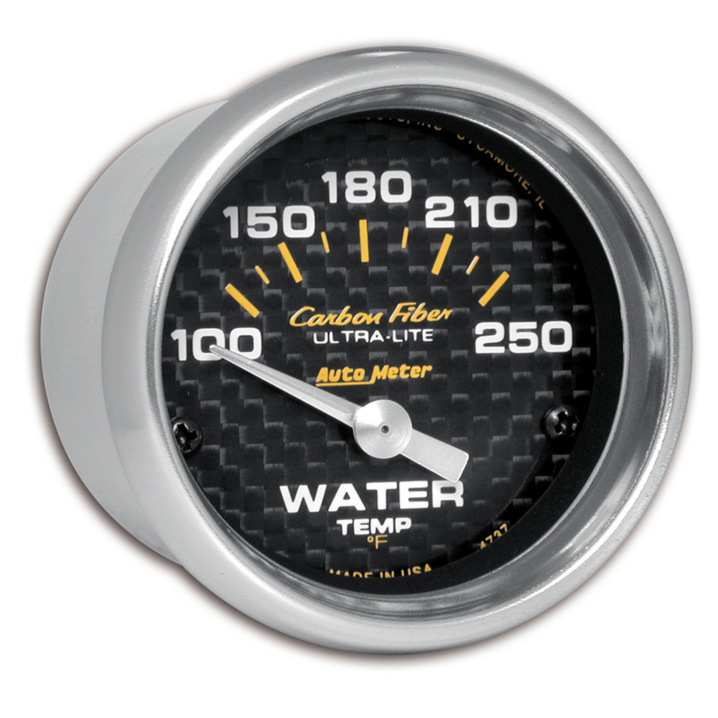 2-1/16" Vattentemperatur, 100-250 °F, CARBON FIBER
