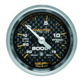 2-1/16" Laddtryck/Vacuum, 30 IN HG/15 PSI, PEAK & WARN, CARBON FIBER