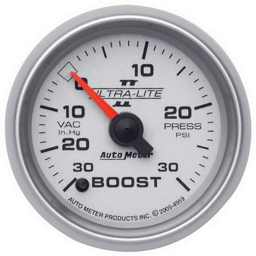 2-1/16" Laddtryck/Vacuum, 30 IN HG/30 PSI, ULTRA-LITE II