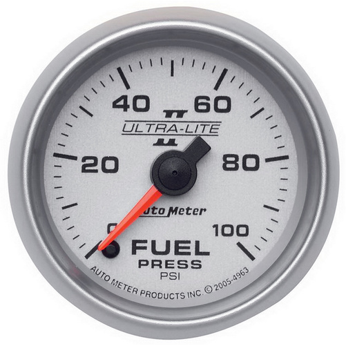 2-1/16" Bränsletryck, 0-100 PSI, ULTRA-LITE II