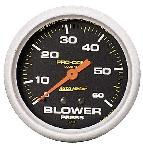 2-5/8" Kompressortryck (Blower), 0-60 PSI, Vätskefylld, PRO-COMP