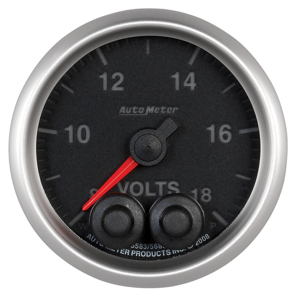 2-1/16" Voltmätare, 8-18V, ELITE