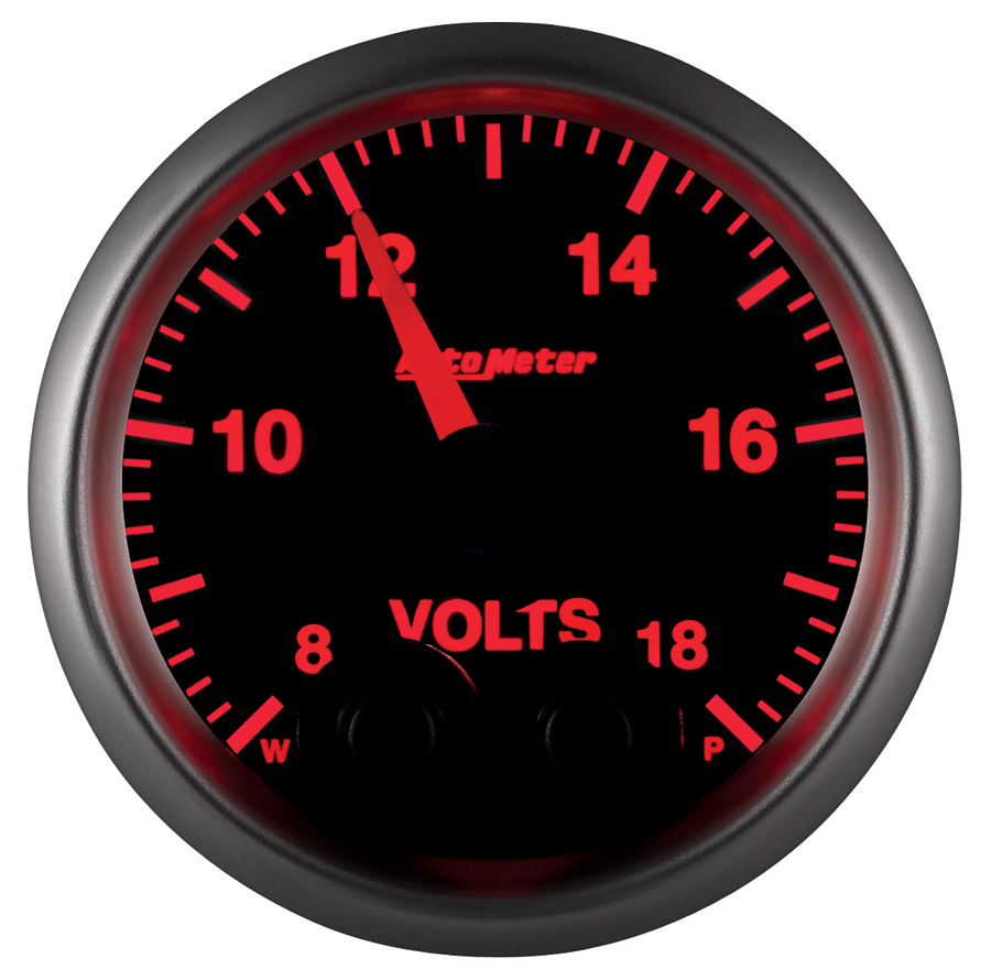 2-1/16" Voltmätare, 8-18V, ELITE