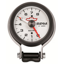 3-3/4" Varvräknare Stativ, 0-8,000 RPM, CHEVY RED BOWTIE, WHITE