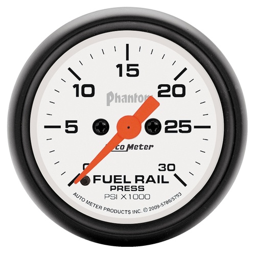 2-1/16" Fuel-Rail Tryck 0-30K PSI, PHANTOM