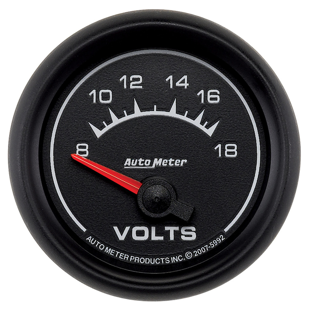 2-1/16" Voltmätare, 8-18V, ES